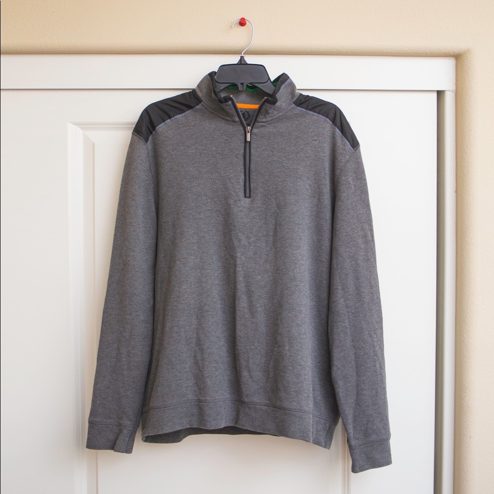 Bugatchi uomo Quarter ZIP Pullover Sweater
